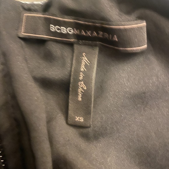 BCBGMaxAzria Sz XS Chloe Dress Snakeskin Sheath Sexy Bodycon Edgy‎ Club - Picture 5 of 16